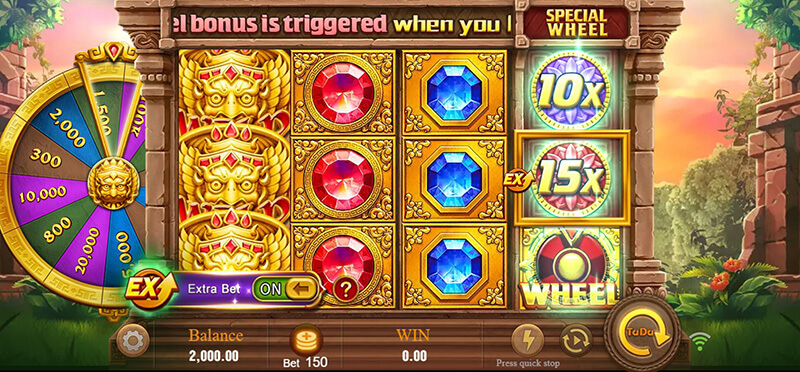 JILI Fortune Gems 2 Slot - Extra Bet