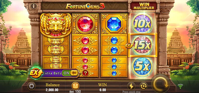 JILI Fortune Gems 3 Slot - Extra Bet