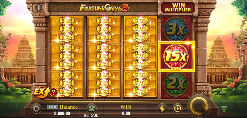 JILI Fortune Gems 3 Slot - Big Win Bonus