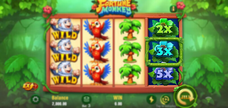 JILI Fortune Monkey Slot - Special 4th Reel Feature