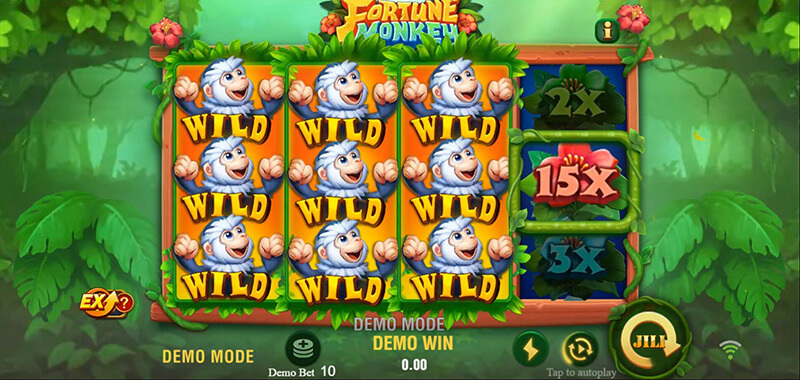 JILI Fortune Monkey Slot - All Wild Symbols