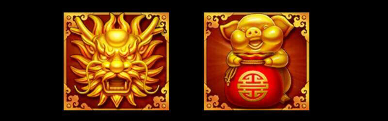 JILI Fortune Tree Slot - Golden Fortune Pig and Golden Azure Dragon