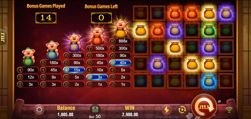 JILI Fortune Tree Slot - Pokes Lucky Game Lucky Bag Awarded