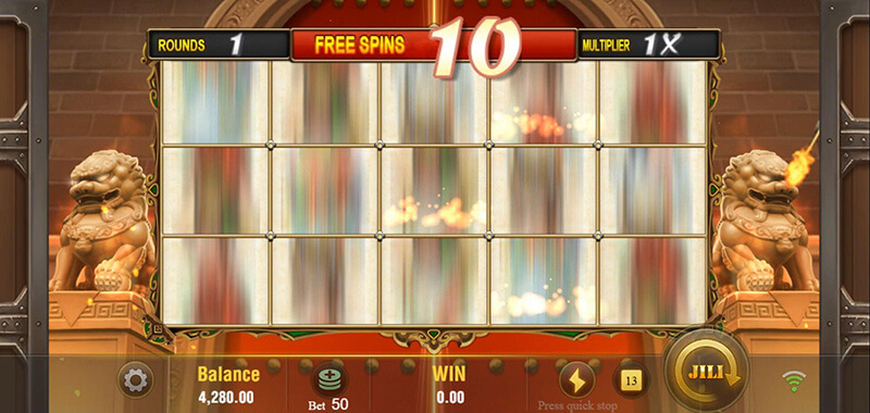 JILI God of Martial Slot - 10 Free Spins