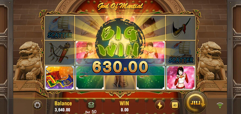 JILI God of Martial Slot - Big Win