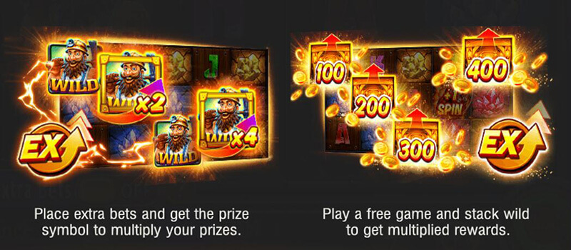 JILI Gold Rush Slot - Bonus Features