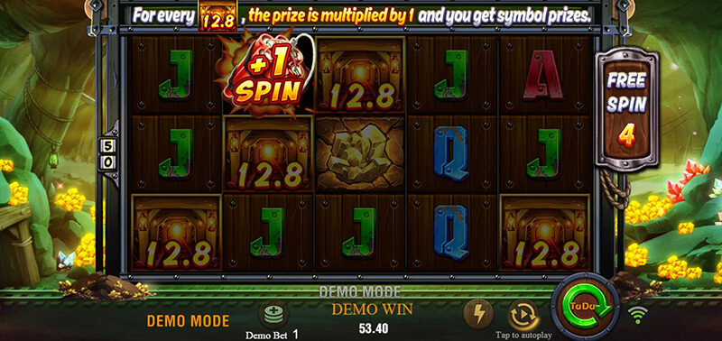 JILI Gold Rush Slot - Bonus Games +1SPIN Symbol