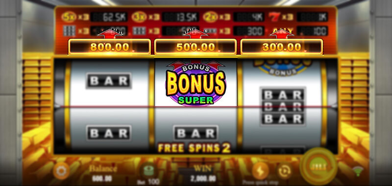 JILI Golden Bank Slot - Free Game Super Bonus Symbol