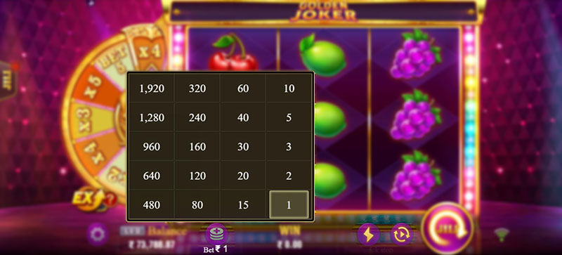 JILI Golden Joker Slot - Betting Option, Auto Spin, Turbo Spin