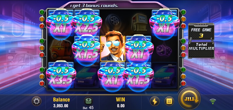 JILI Happy Taxi Slot - Taxi Driver Symbols Increase Win Multipliers