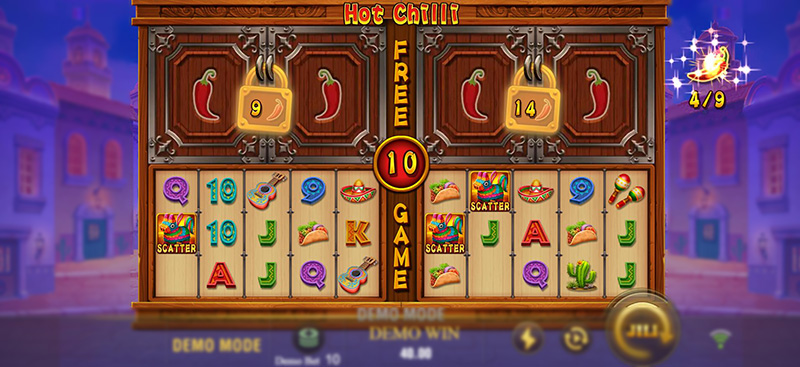 JILI Hot Chilli Slot - Collecting Chillies Unlocks Additional Boards