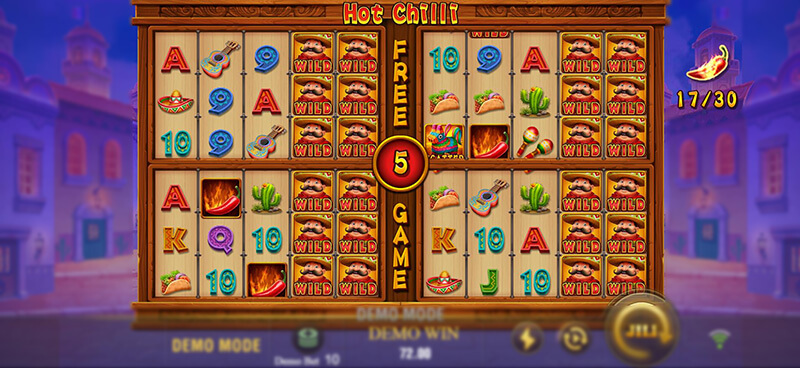 JILI Hot Chilli Slot - Collecting 14 Chillies Unlocks 4th Board