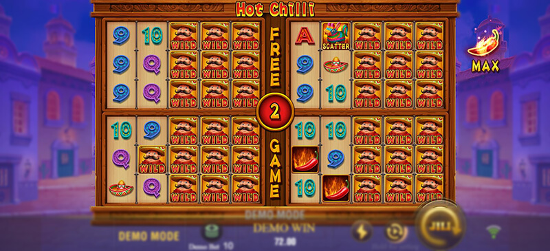 JILI Hot Chilli Slot - Collecting 30 Chillies Fixed 3rd Reel as Wild