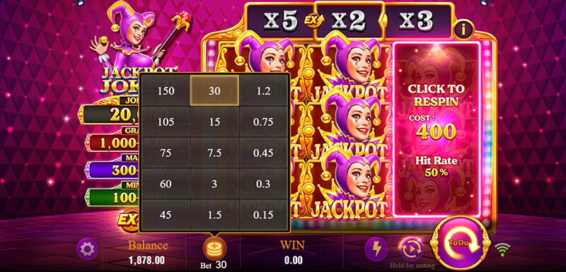 JILI Jackpot Joker Slot - Free Respin Cost