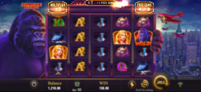 JILI Jungle King Slot - Collect 3 Airplane Increase Multiplier