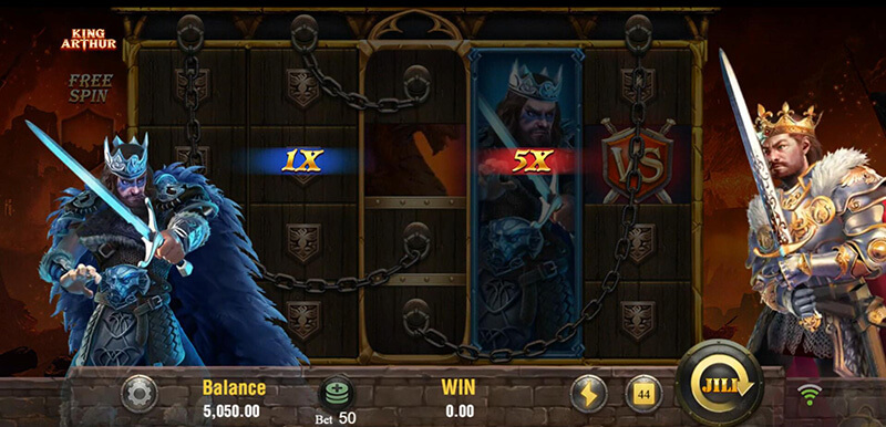 JILI King Arthur Slot - Red VS Symbol Multiplier