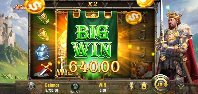 JILI King Arthur Slot - Big Win