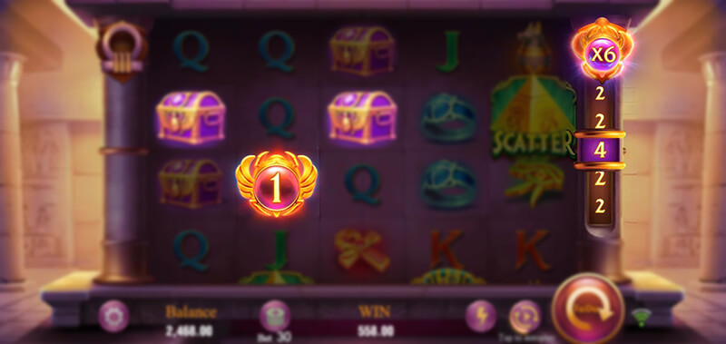 JILI Legacy of Egypt Slot - Nudge Symbol