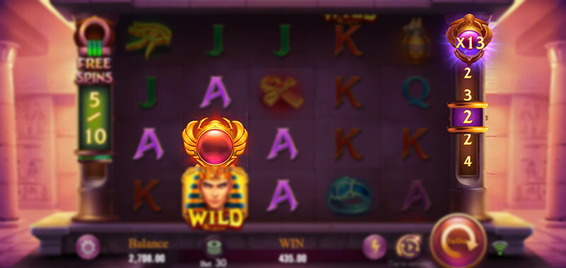 JILI Legacy of Egypt Slot - Nudge Symbol Stack Multiplier Without Resetting x13