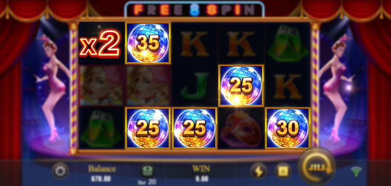 JILI Lucky Ball Slot - X2 Multiplier Symbol