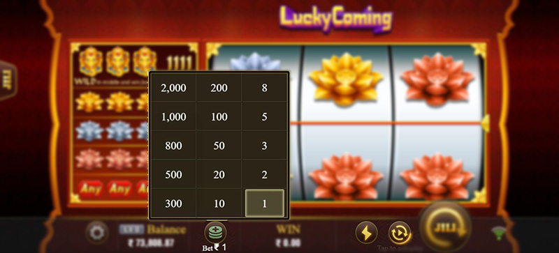 JILI Lucky Coming Slot - Betting Option, Auto Spin, Turbo Spin