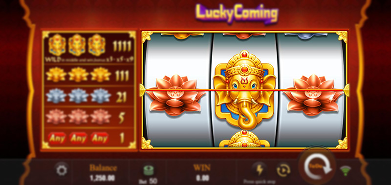 JILI Lucky Coming Slot - Wild Symbol Turns Into Random Multiplier