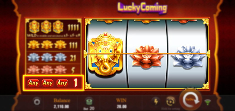 JILI Lucky Coming Slot - Any Symbols Winning Combination 1