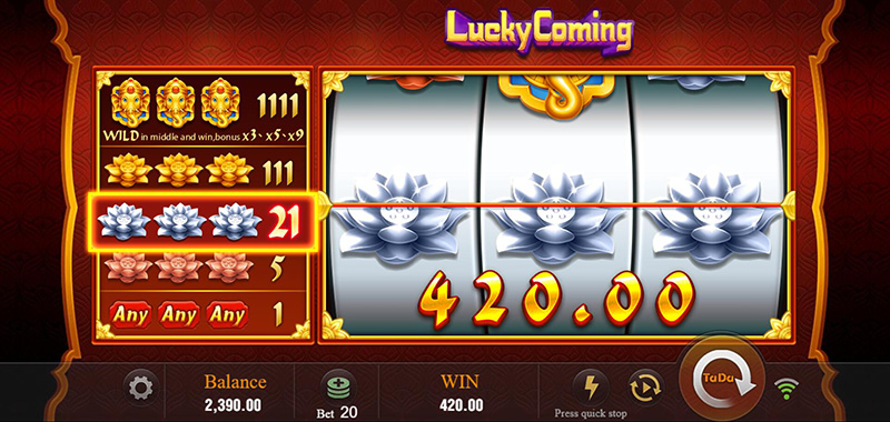 JILI Lucky Coming Slot - Silver LotusBig Win