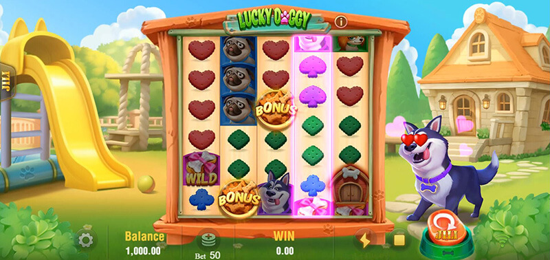 JILI Lucky Doggy Slot - Gamble Scatter Symbol