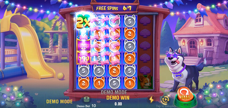 JILI Lucky Doggy Slot - Multiplier Symbols