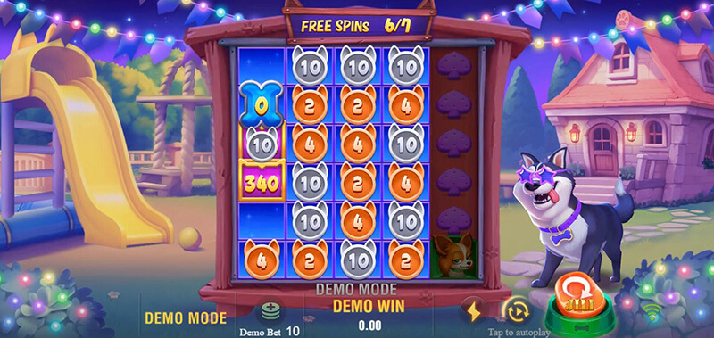 JILI Lucky Doggy Slot - Collect Symbols