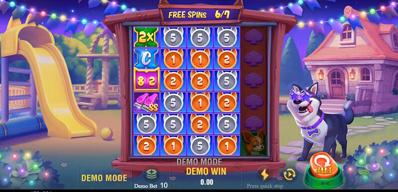 JILI Lucky Doggy Slot - S Cutting Symbols Multiplier Value