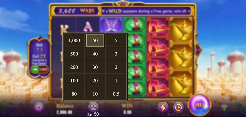 JILI Magic Lamp Slot - Betting Option, Auto Spin, Turbo Spin