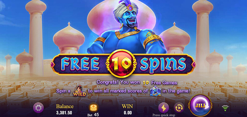 JILI Magic Lamp Slot - Free Spins Bonus Game