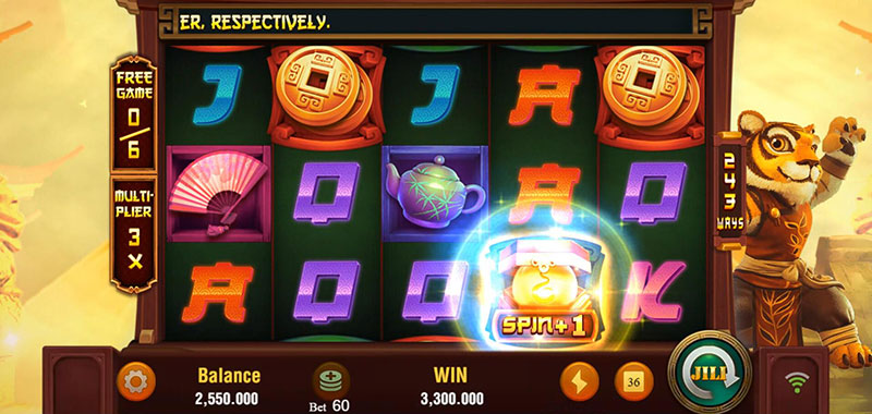 JILI Master Tiger Slot - Transformed Into +1 Free Spins