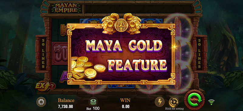 JILI Mayan Empire Slot - Triggered Mayan Gold Feature