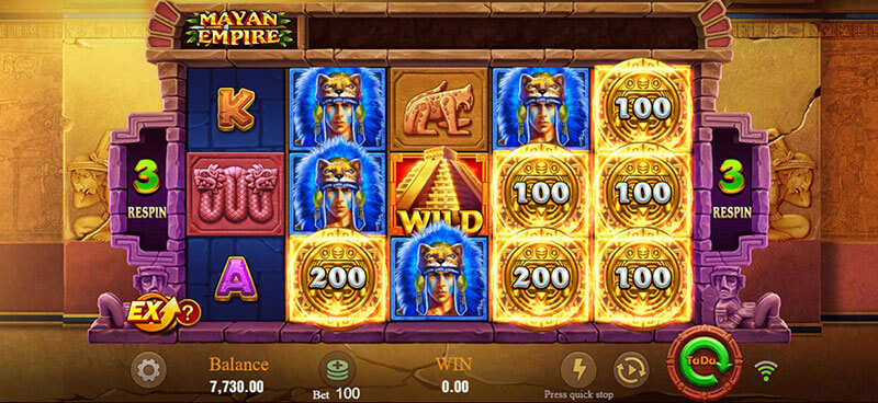 JILI Mayan Empire Slot - Mayan Gold Feature 3 Free Spins