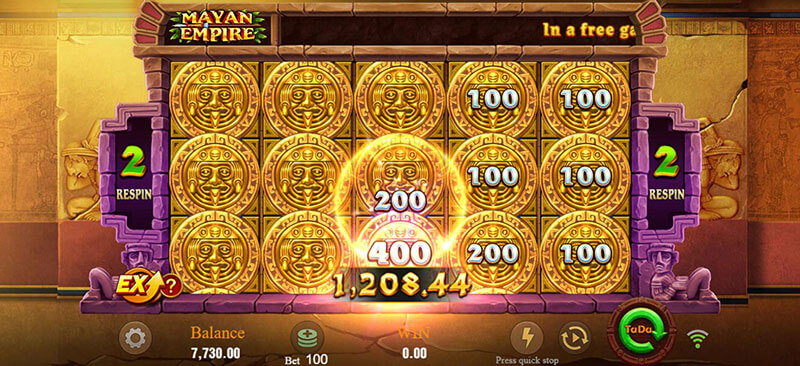 JILI Mayan Empire Slot - Mayan Gold Feature Filled Mystery Symbol