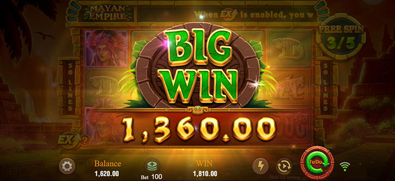 JILI Mayan Empire Slot - Big Win