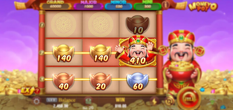 JILI Money Pot Slot - Caishen Symbol Collect All Types of Yuanbao Symbols