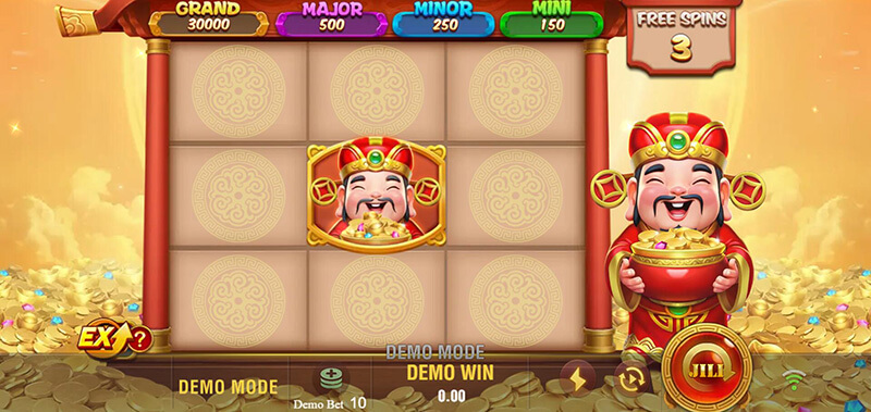 JILI Money Pot Slot - Caishen Symbol Switch to Multiplier