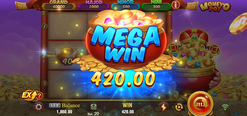 JILI Money Pot Slot - Mega Win