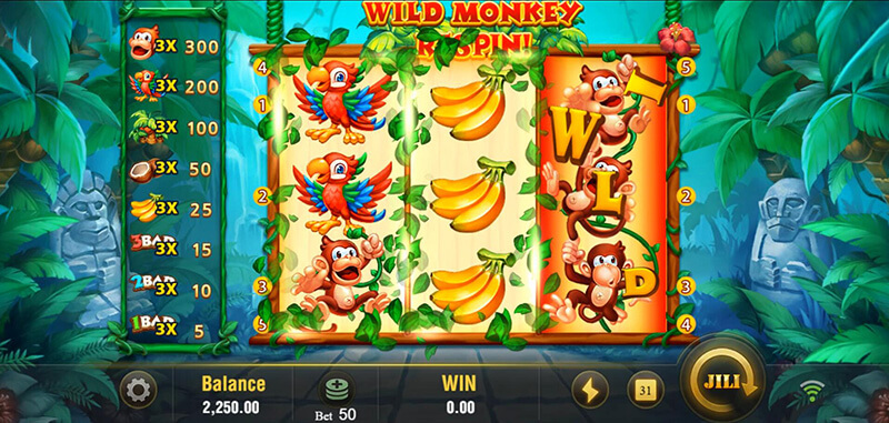 JILI Monkey Party Slot - Respin