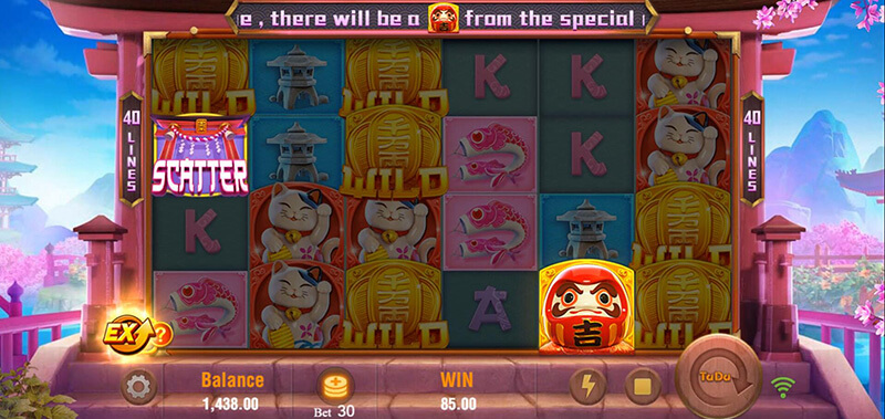 JILI Neko Fortune Slot - Triggered Free Spins Bonus