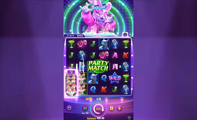 JILI Party Star Slot - Party Match Effect