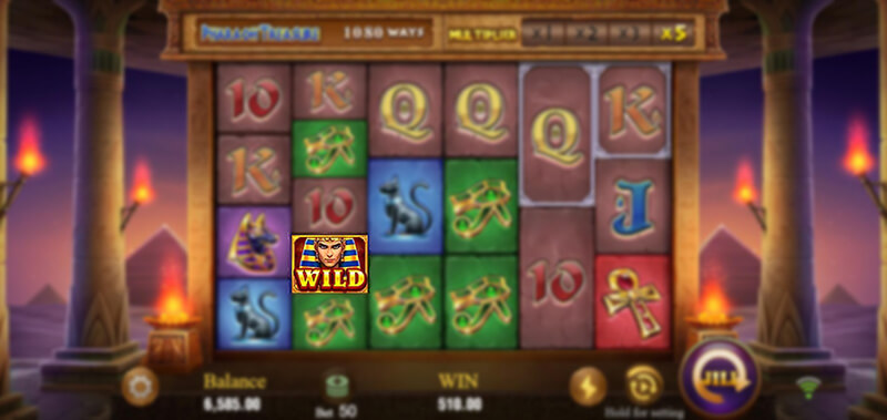 JILI Pharaoh Treasure Slot - Wild Symbols