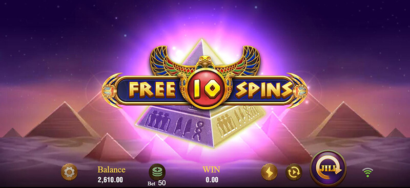 JILI Pharaoh Treasure Slot - 10 Free Spins Rounds