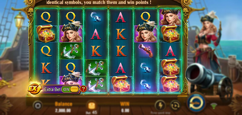 JILI Pirate Queen Slot - Extra Bet