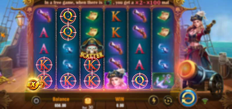 JILI Pirate Queen Slot - Symbols Conversion Feature