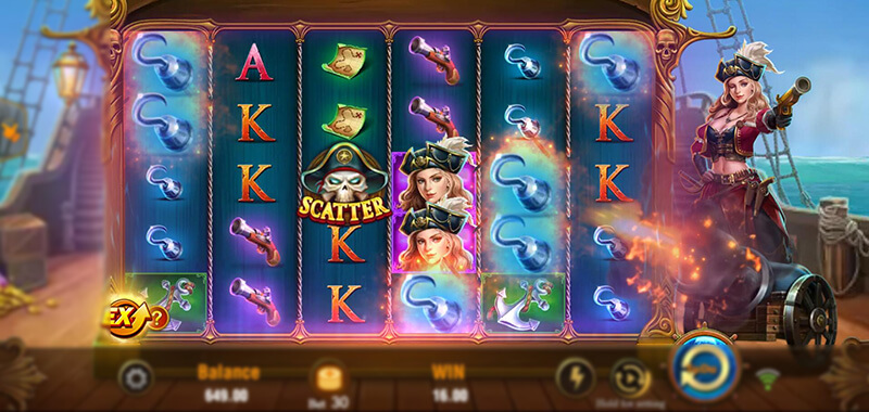 JILI Pirate Queen Slot - Conversion Symbols Transform Into The Same Symbols